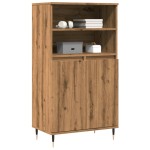 vidaXL Dulap înalt, stejar artizanal, 60x36x110 cm, lemn prelucrat
