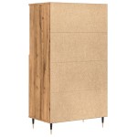vidaXL Dulap înalt, stejar artizanal, 60x36x110 cm, lemn prelucrat