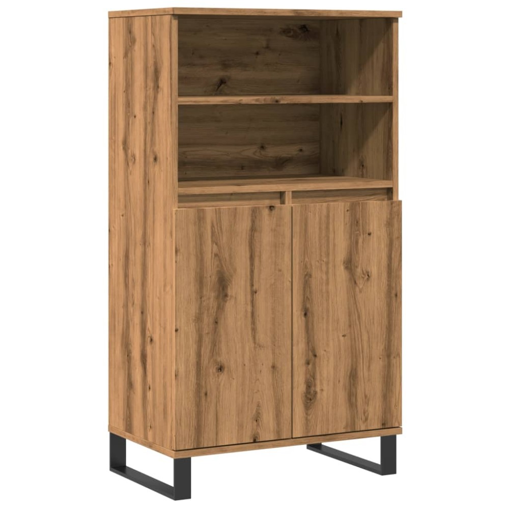 vidaXL Dulap înalt, stejar artizanal, 60x36x110 cm, lemn prelucrat