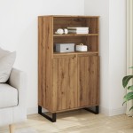 vidaXL Dulap înalt, stejar artizanal, 60x36x110 cm, lemn prelucrat