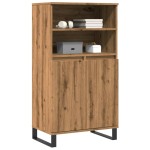 vidaXL Dulap înalt, stejar artizanal, 60x36x110 cm, lemn prelucrat