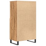 vidaXL Dulap înalt, stejar artizanal, 60x36x110 cm, lemn prelucrat