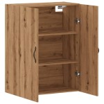 vidaXL Dulap pe perete stejar artizanal, 69,5x34x90 cm, lemn prelucrat