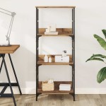 vidaXL Bibliotecă, stejar artizanal, 50x33x117,5 cm, lemn prelucrat vidaXL Bibliotecă, stejar artizanal, 50x33x117,5 cm, lemn prelucrat