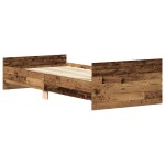 vidaXL Cadru de pat fără saltea Lemn vechi 90x190cm Lemn prelucrat vidaXL Cadru de pat fără saltea Lemn vechi 90x190cm Lemn prelucrat