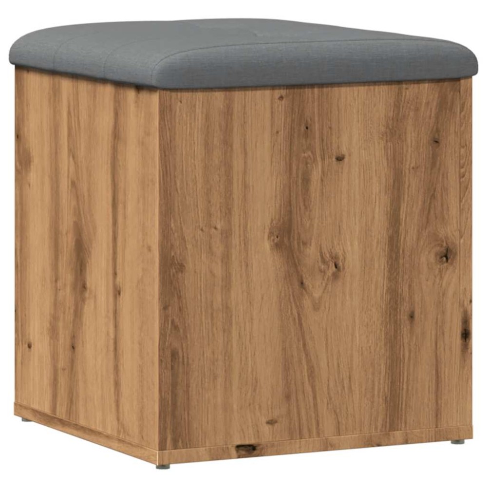 vidaXL Bancă de depozitare Stejar Artisan 42x42x45 cm Lemn prelucrat