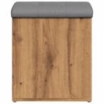 vidaXL Bancă de depozitare Stejar Artisan 42x42x45 cm Lemn prelucrat vidaXL Bancă de depozitare Stejar Artisan 42x42x45 cm Lemn prelucrat