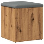 vidaXL Bancă de depozitare Stejar Artisan 42x42x45 cm Lemn prelucrat vidaXL Bancă de depozitare Stejar Artisan 42x42x45 cm Lemn prelucrat