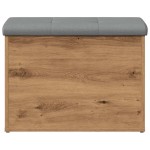 vidaXL Bancă de depozitare Stejar artizanal 62x42x45 cm lemn prelucrat vidaXL Bancă de depozitare Stejar artizanal 62x42x45 cm lemn prelucrat