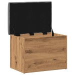 vidaXL Bancă de depozitare Stejar artizanal 62x42x45 cm lemn prelucrat vidaXL Bancă de depozitare Stejar artizanal 62x42x45 cm lemn prelucrat