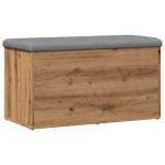 vidaXL Bancă de depozitare Stejar artizanal 82x42x45 cm lemn prelucrat