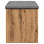 vidaXL Bancă de depozitare Stejar artizanal 82x42x45 cm lemn prelucrat
