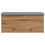 vidaXL Bancă de depozitare Stejar artizanal 102x42x45cm lemn prelucrat