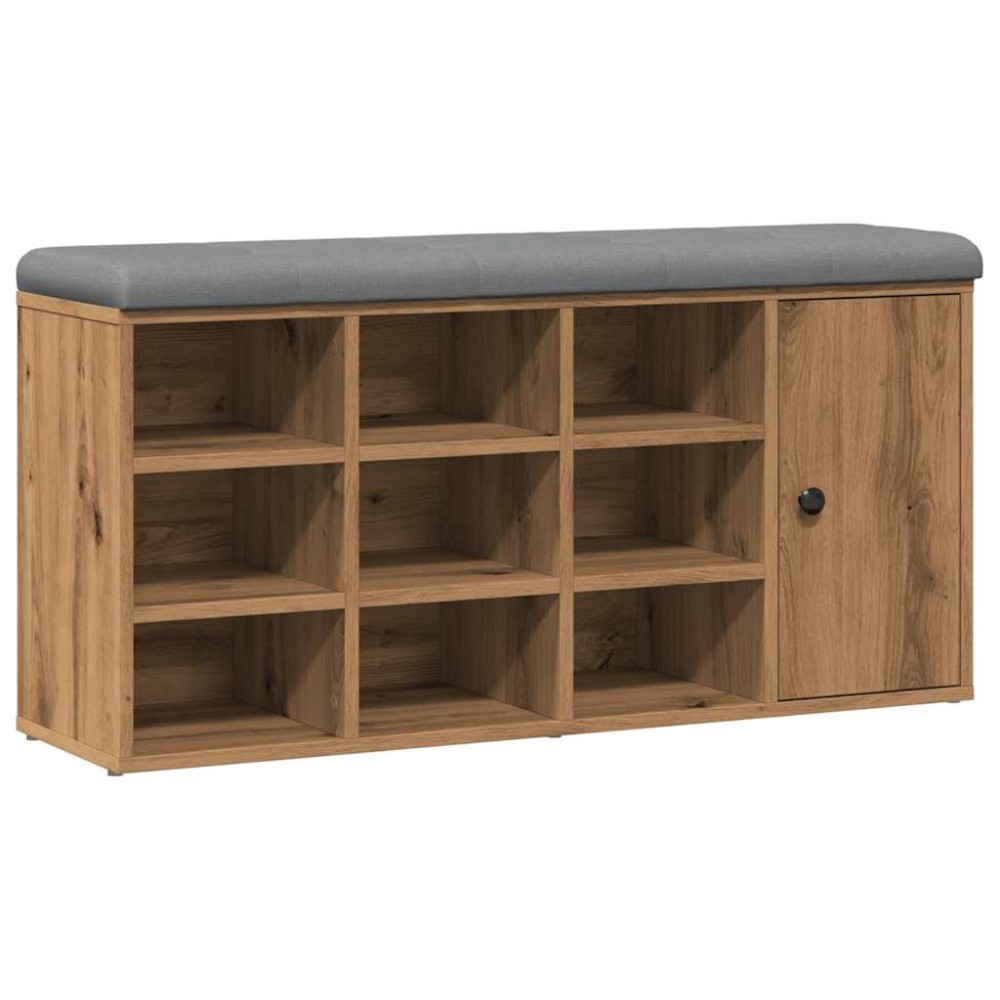 vidaXL Bancă de pantofi Stejar artizanal 102x32x50 cm lemn prelucrat