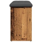 vidaXL Bancă de pantofi,lemn vechi, 102x32x50 cm, lemn prelucrat
