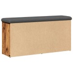 vidaXL Bancă de pantofi,lemn vechi, 102x32x50 cm, lemn prelucrat