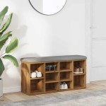 vidaXL Bancă de pantofi stejar artizanal 102x32x50 cm lemn prelucrat vidaXL Bancă de pantofi stejar artizanal 102x32x50 cm lemn prelucrat
