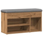 vidaXL Banchetă pantofar stejar artizanal 82x32x45,5 cm lemn prelucrat vidaXL Banchetă pantofar stejar artizanal 82x32x45,5 cm lemn prelucrat