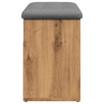vidaXL Banchetă pantofar stejar artizanal 82x32x45,5 cm lemn prelucrat vidaXL Banchetă pantofar stejar artizanal 82x32x45,5 cm lemn prelucrat