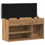 vidaXL Banchetă pantofar stejar artizanal 82x32x45,5 cm lemn prelucrat vidaXL Banchetă pantofar stejar artizanal 82x32x45,5 cm lemn prelucrat