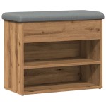 vidaXL Banchetă pantofar stejar artizanal 62x32x50 cm lemn prelucrat