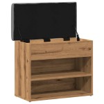 vidaXL Banchetă pantofar stejar artizanal 62x32x50 cm lemn prelucrat