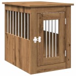 vidaXL Ladă pentru câini, Stejar artizanal, 45x62x59cm, lemn prelucrat vidaXL Ladă pentru câini, Stejar artizanal, 45x62x59cm, lemn prelucrat
