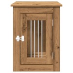 vidaXL Ladă pentru câini, Stejar artizanal, 45x62x59cm, lemn prelucrat vidaXL Ladă pentru câini, Stejar artizanal, 45x62x59cm, lemn prelucrat