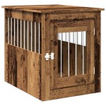 vidaXL Mobilier ladă pentru câini Lemn vechi 55x75x65cm Lemn prelucrat vidaXL Mobilier ladă pentru câini Lemn vechi 55x75x65cm Lemn prelucrat