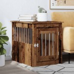 vidaXL Mobilier ladă pentru câini Lemn vechi 55x75x65cm Lemn prelucrat vidaXL Mobilier ladă pentru câini Lemn vechi 55x75x65cm Lemn prelucrat