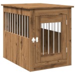 vidaXL Ladă pentru câini, Stejar artizanal, 55x75x65 cm, lemn compozit vidaXL Ladă pentru câini, Stejar artizanal, 55x75x65 cm, lemn compozit