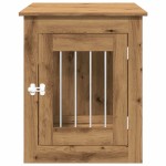 vidaXL Ladă pentru câini, Stejar artizanal, 55x75x65 cm, lemn compozit vidaXL Ladă pentru câini, Stejar artizanal, 55x75x65 cm, lemn compozit