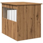 vidaXL Ladă pentru câini, Stejar artizanal, 55x75x65 cm, lemn compozit vidaXL Ladă pentru câini, Stejar artizanal, 55x75x65 cm, lemn compozit