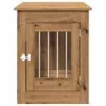 vidaXL Ladă pentru câini, Stejar artizanal, 55x80x68 cm, lemn compozit vidaXL Ladă pentru câini, Stejar artizanal, 55x80x68 cm, lemn compozit