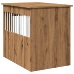 vidaXL Ladă pentru câini, Stejar artizanal, 55x80x68 cm, lemn compozit vidaXL Ladă pentru câini, Stejar artizanal, 55x80x68 cm, lemn compozit