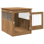 vidaXL Ladă pentru câini, Stejar artizanal 64,5x80x71 cm lemn compozit vidaXL Ladă pentru câini, Stejar artizanal 64,5x80x71 cm lemn compozit