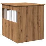 vidaXL Ladă pentru câini, Stejar artizanal 64,5x80x71 cm lemn compozit vidaXL Ladă pentru câini, Stejar artizanal 64,5x80x71 cm lemn compozit