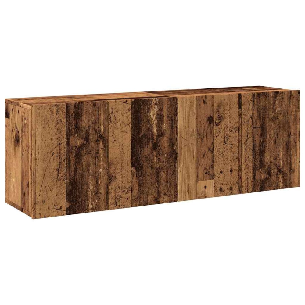 vidaXL Comodă TV de perete, 2 buc. lemn vechi, 60x30x41 cm