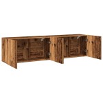 vidaXL Comodă TV de perete, 2 buc. lemn vechi, 80x30x41 cm