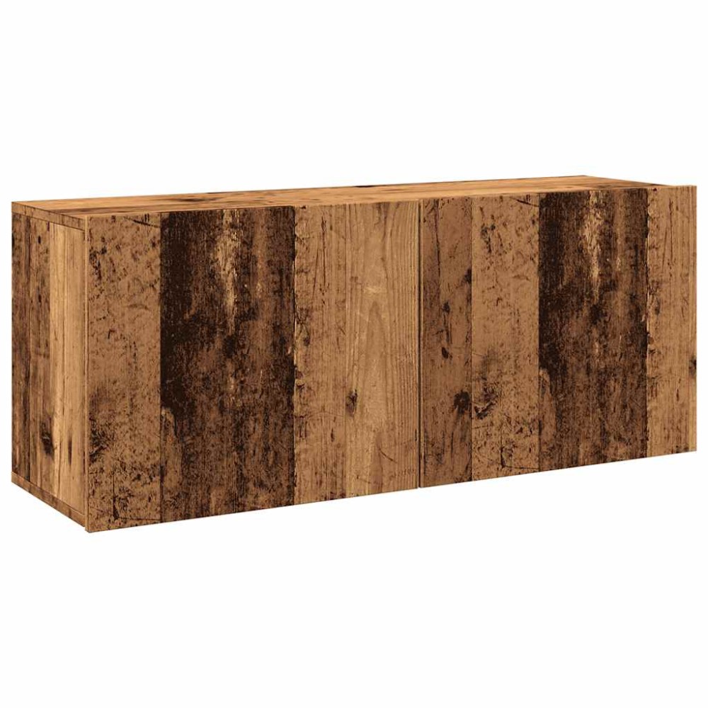 vidaXL Comodă TV de perete, lemn vechi, 100x30x41 cm