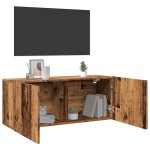 vidaXL Comodă TV de perete, lemn vechi, 100x30x41 cm vidaXL Comodă TV de perete, lemn vechi, 100x30x41 cm