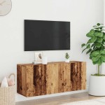 vidaXL Comodă TV de perete, lemn vechi, 100x30x41 cm vidaXL Comodă TV de perete, lemn vechi, 100x30x41 cm