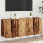 vidaXL Comodă TV de perete, lemn vechi, 100x30x41 cm vidaXL Comodă TV de perete, lemn vechi, 100x30x41 cm