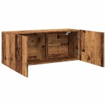 vidaXL Comodă TV de perete, lemn vechi, 100x30x41 cm vidaXL Comodă TV de perete, lemn vechi, 100x30x41 cm