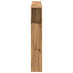 vidaXL Tăblie de pat cu LED, stejar artizanal, 160x18,5x103,5 cm, lemn