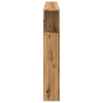vidaXL Tăblie de pat cu LED, stejar artizanal, 200x18,5x103,5 cm, lemn