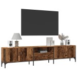 vidaXL Comodă TV cu sertar, lemn vechi, 200x25x44 cm, lemn prelucrat vidaXL Comodă TV cu sertar, lemn vechi, 200x25x44 cm, lemn prelucrat