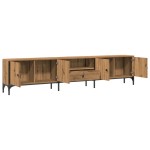 vidaXL Dulap TV cu sertar stejar artizanal 200x25x44 cm lemn prelucrat vidaXL Dulap TV cu sertar stejar artizanal 200x25x44 cm lemn prelucrat