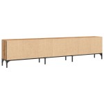 vidaXL Dulap TV cu sertar stejar artizanal 200x25x44 cm lemn prelucrat vidaXL Dulap TV cu sertar stejar artizanal 200x25x44 cm lemn prelucrat