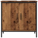 vidaXL Dulap de chiuvetă, lemn vechi, 60x30x60 cm, lemn prelucrat vidaXL Dulap de chiuvetă, lemn vechi, 60x30x60 cm, lemn prelucrat